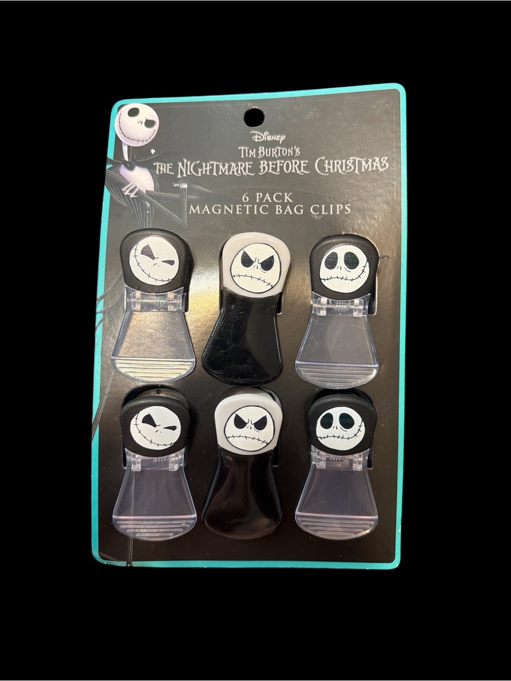 Disney Nightmare Before Christmas Magnetic Bag Clips  6 Pack